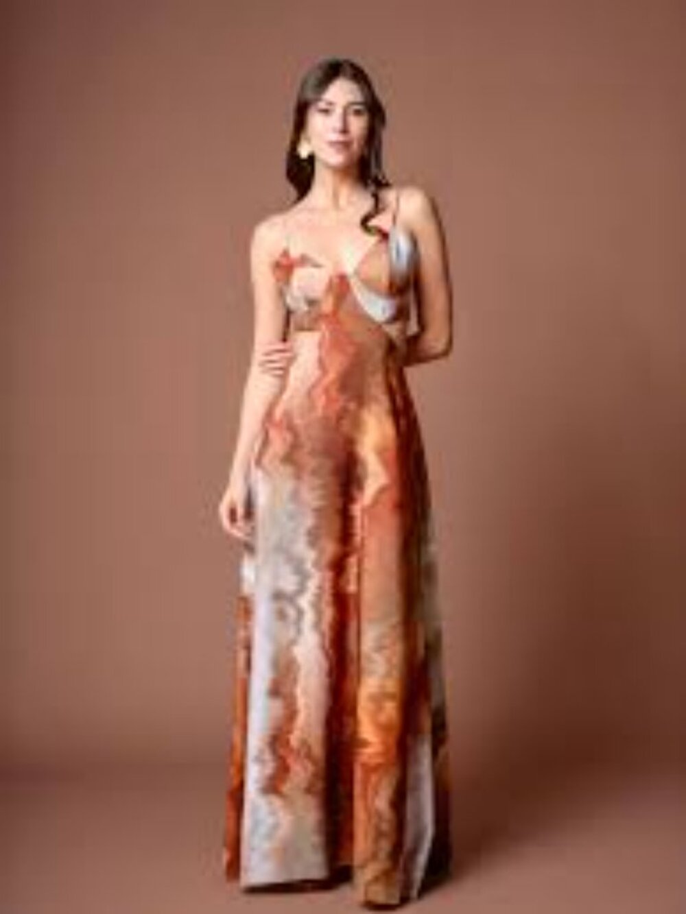 Collector Vicky Tcherassi Abstract Print Maxi Dress